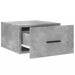 Noptiere montate pe perete 2 buc. gri beton 35x35x20 cm - WALTI WALTI