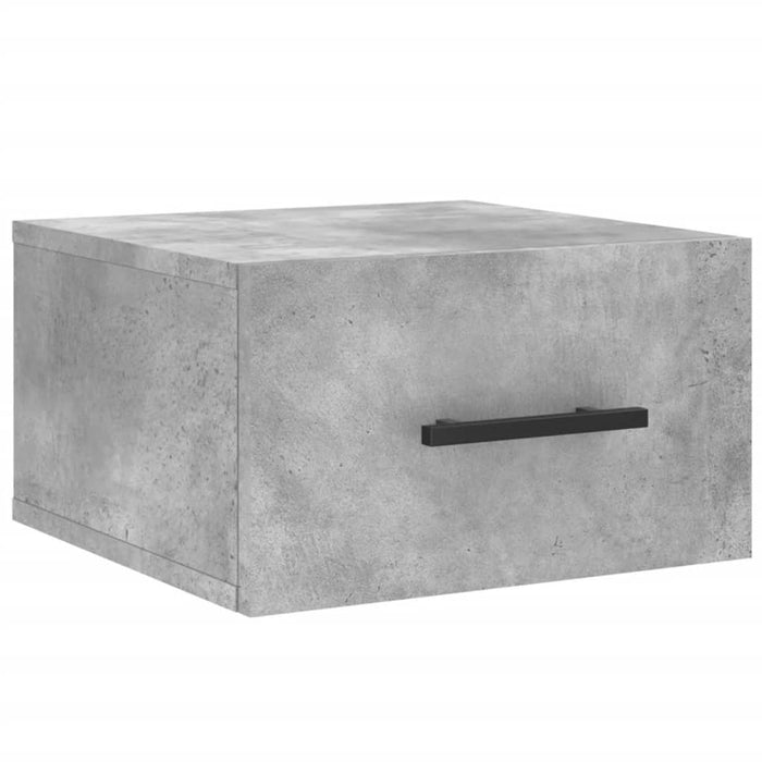 Noptiere montate pe perete 2 buc. gri beton 35x35x20 cm - WALTI WALTI