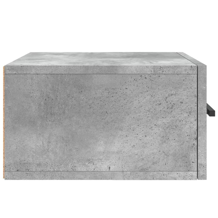 Noptiere montate pe perete 2 buc. gri beton 35x35x20 cm - WALTI WALTI