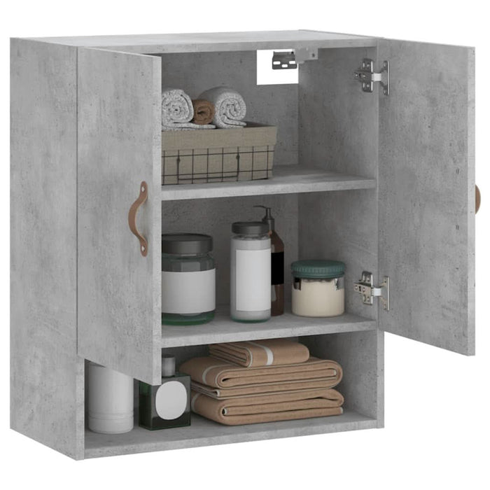 Dulap de perete, gri beton, 60x31x70 cm, lemn compozit - WALTI WALTI
