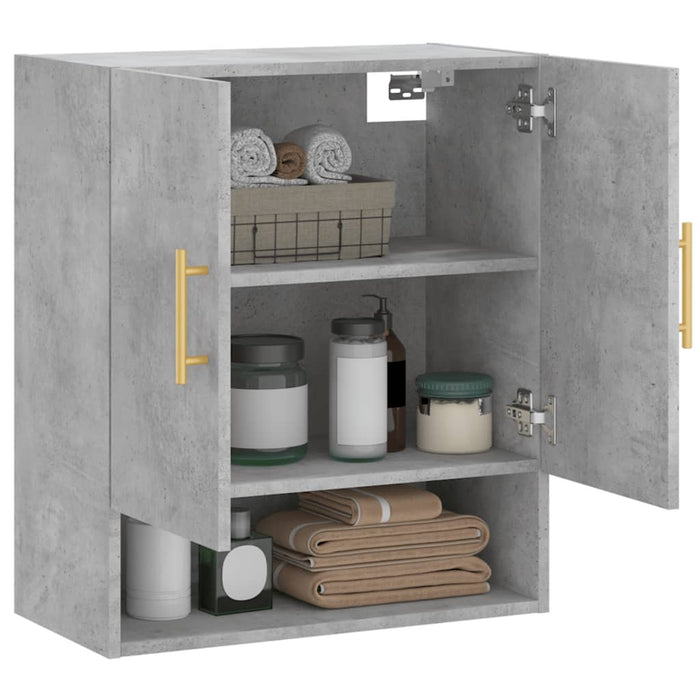 Dulap de perete, gri beton, 60x31x70 cm, lemn compozit - WALTI WALTI