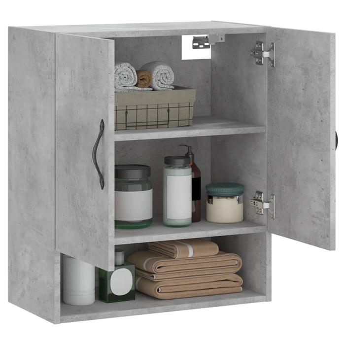 Dulap de perete, gri beton, 60x31x70 cm, lemn compozit - WALTI WALTI