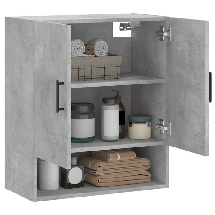Dulap de perete, gri beton, 60x31x70 cm, lemn compozit - WALTI WALTI