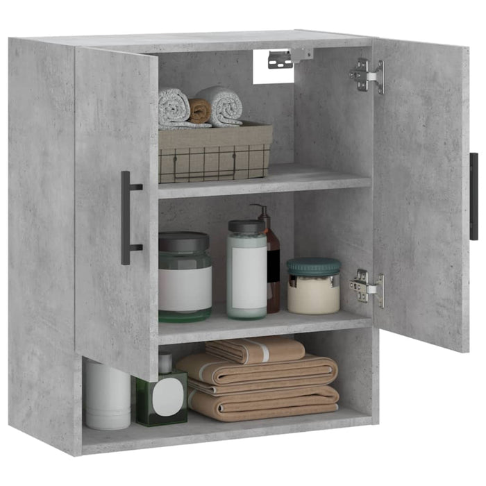 Dulap de perete, gri beton, 60x31x70 cm, lemn compozit - WALTI WALTI