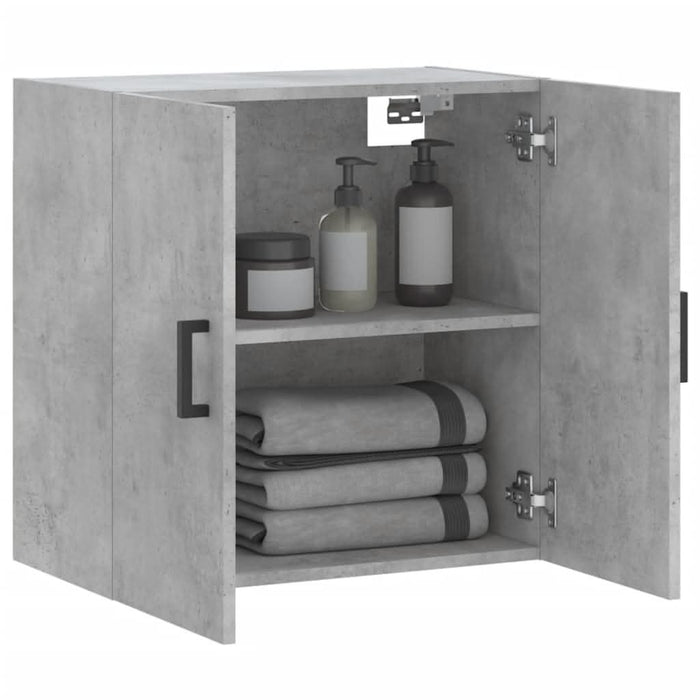 Dulap de perete, gri beton, 60x31x60 cm, lemn compozit - WALTI WALTI