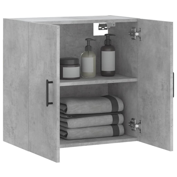 Dulap de perete, gri beton, 60x31x60 cm, lemn compozit - WALTI WALTI