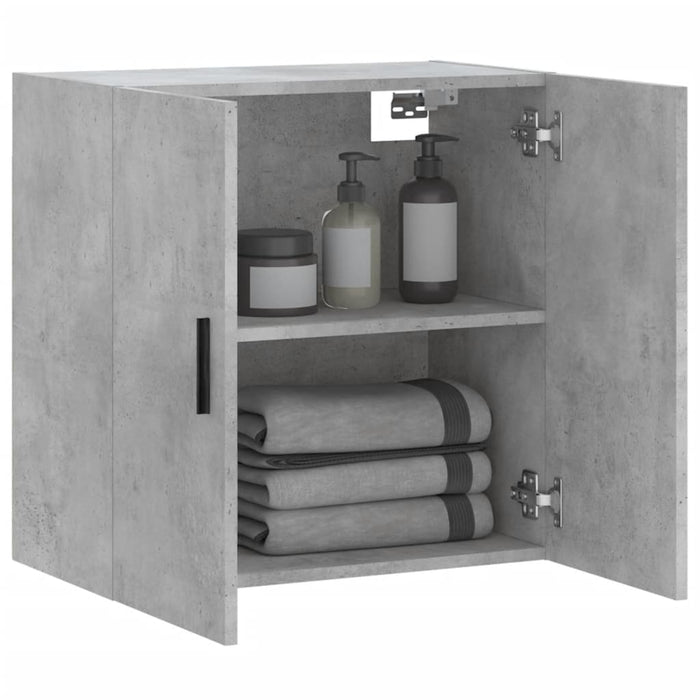 Dulap de perete, gri beton, 60x31x60 cm, lemn compozit - WALTI WALTI
