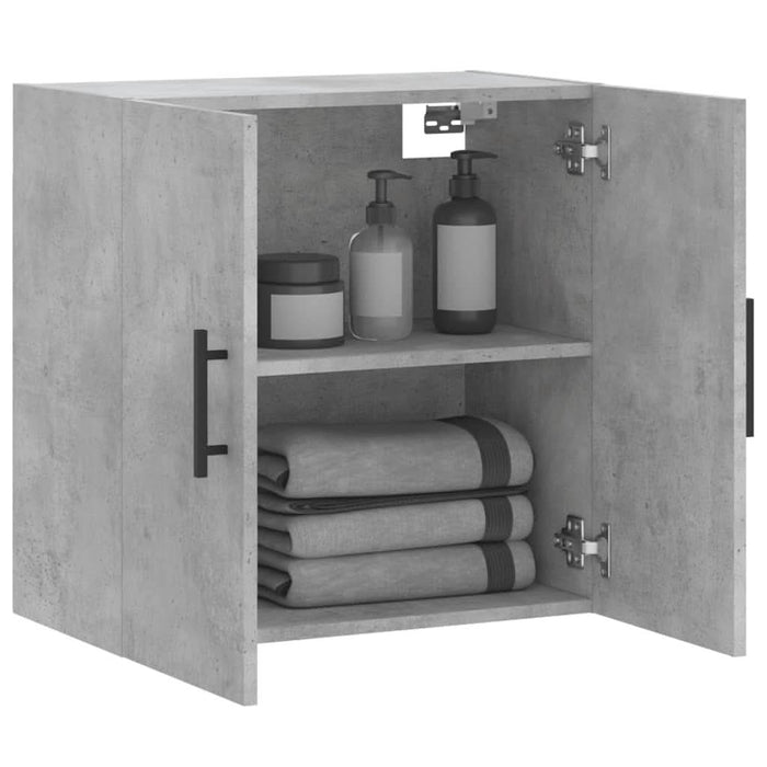 Dulap de perete, gri beton, 60x31x60 cm, lemn compozit - WALTI WALTI