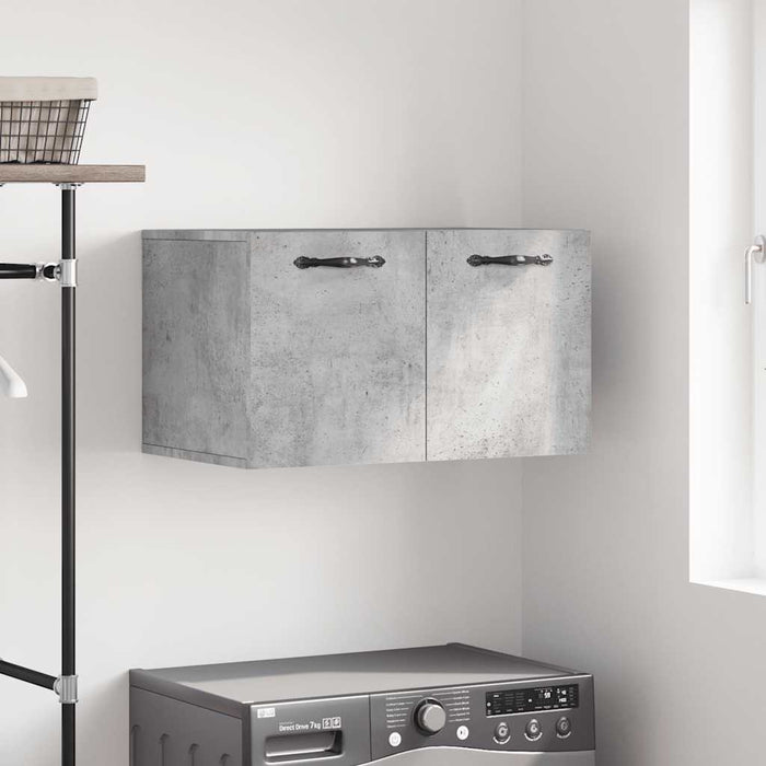 Dulap de perete, gri beton, 60x36,5x35 cm, lemn prelucrat - WALTI WALTI
