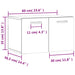 Dulap de perete, stejar fumuriu, 60x36,5x35 cm, lemn prelucrat - WALTI WALTI
