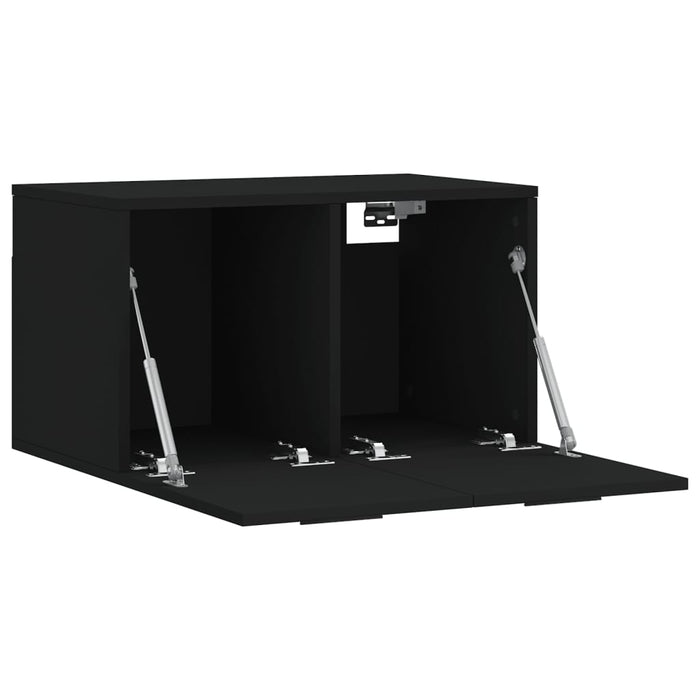 Dulap de perete, negru, 60x36,5x35 cm, lemn prelucrat WALTI