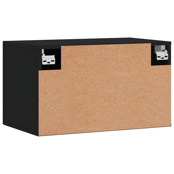 Dulap de perete, negru, 60x36,5x35 cm, lemn prelucrat WALTI