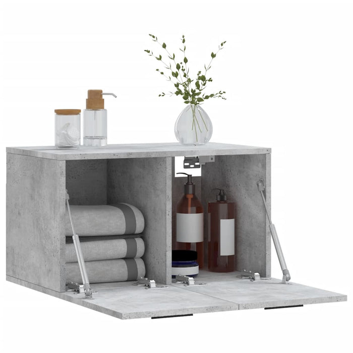 Dulap de perete, gri beton, 60x36,5x35 cm, lemn prelucrat - WALTI WALTI