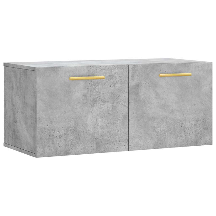 Dulap de perete, gri beton, 80x36,5x35 cm, lemn compozit - WALTI WALTI