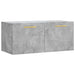 Dulap de perete, gri beton, 80x36,5x35 cm, lemn compozit - WALTI WALTI
