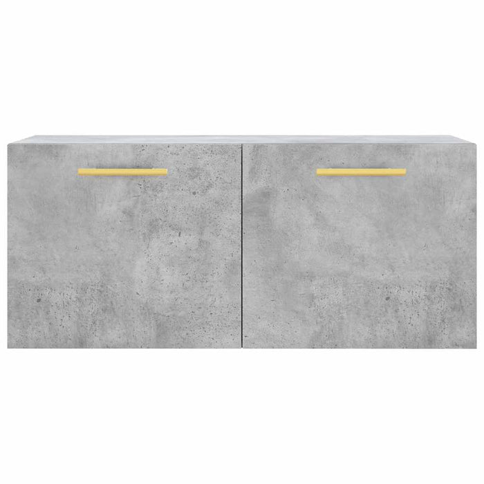 Dulap de perete, gri beton, 80x36,5x35 cm, lemn compozit - WALTI WALTI