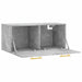 Dulap de perete, gri beton, 80x36,5x35 cm, lemn compozit - WALTI WALTI
