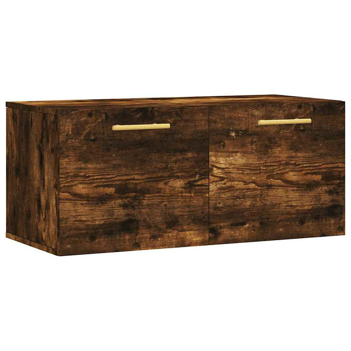 Dulap de perete, stejar fumuriu, 80x36,5x35 cm, lemn compozit WALTI