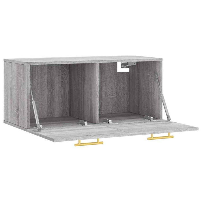 Dulap de perete, gri sonoma, 80x36,5x35 cm, lemn compozit WALTI