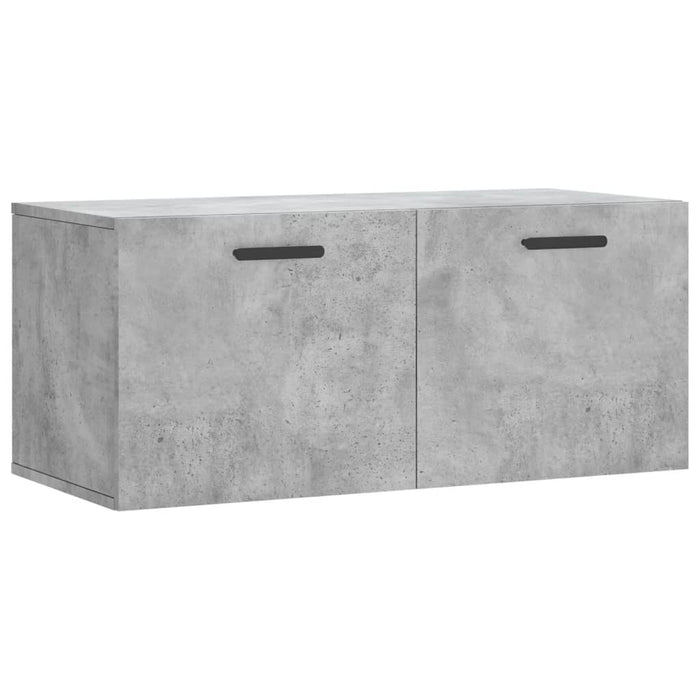 Dulap de perete, gri beton, 80x36,5x35 cm, lemn compozit - WALTI WALTI