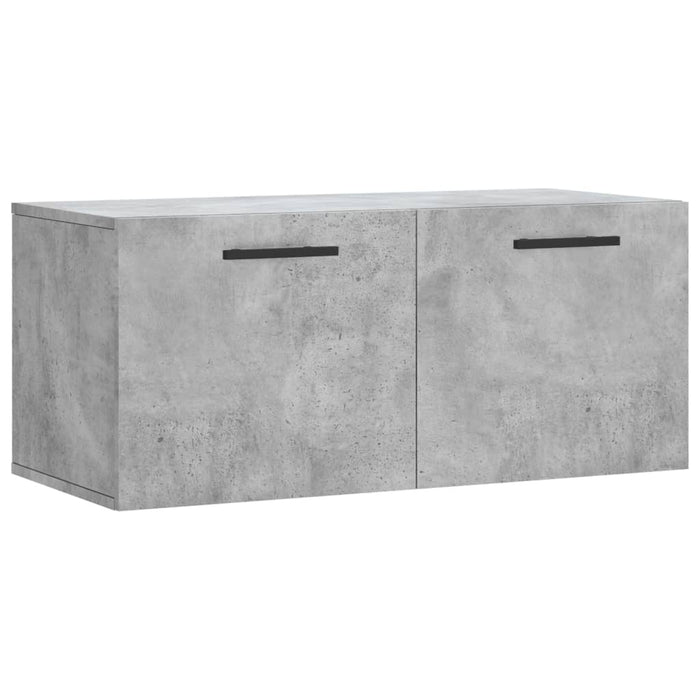 Dulap de perete, gri beton, 80x36,5x35 cm, lemn compozit - WALTI WALTI