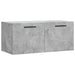 Dulap de perete, gri beton, 80x36,5x35 cm, lemn compozit - WALTI WALTI