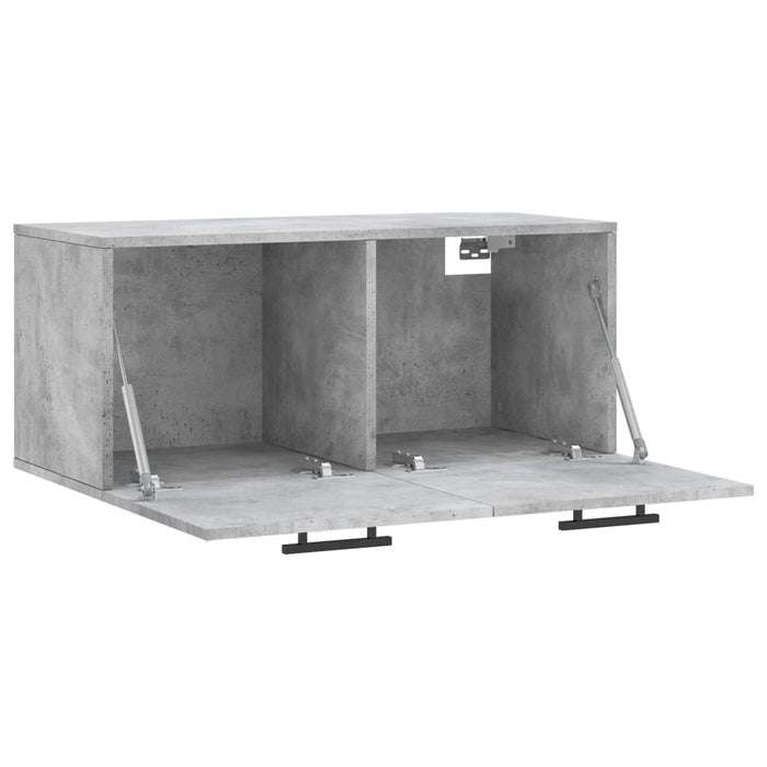 Dulap de perete, gri beton, 80x36,5x35 cm, lemn compozit - WALTI WALTI