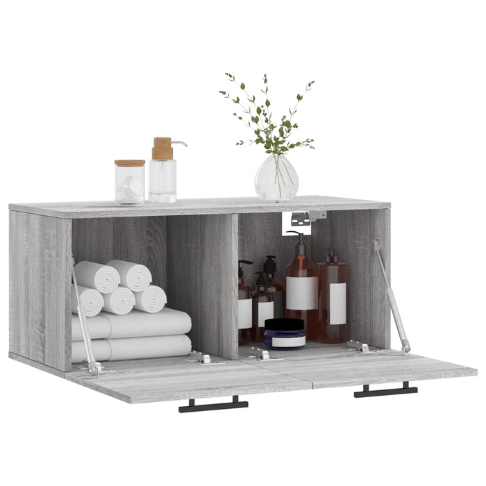 Dulap de perete, gri sonoma, 80x36,5x35 cm, lemn compozit - WALTI WALTI