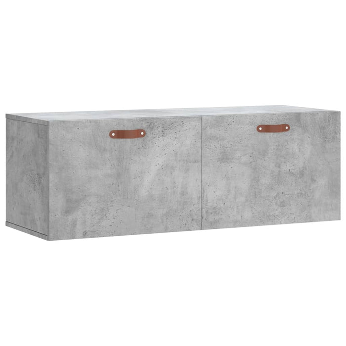 Dulap de perete, gri beton, 100x36,5x35 cm, lemn prelucrat - WALTI WALTI