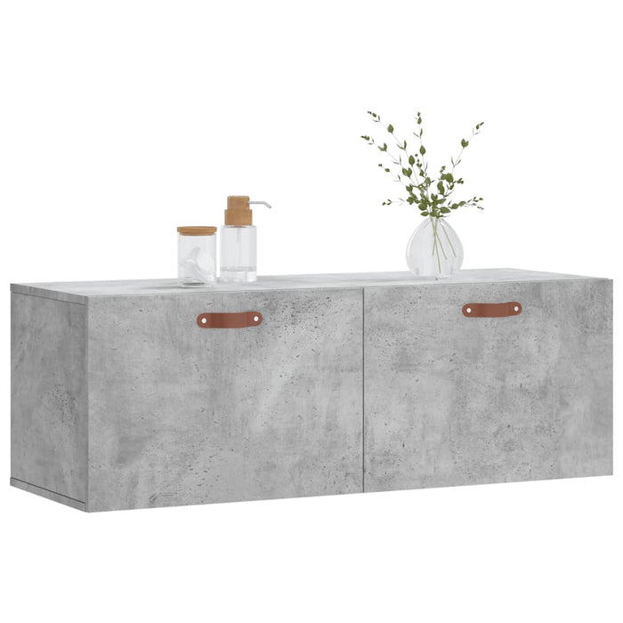 Dulap de perete, gri beton, 100x36,5x35 cm, lemn prelucrat - WALTI WALTI