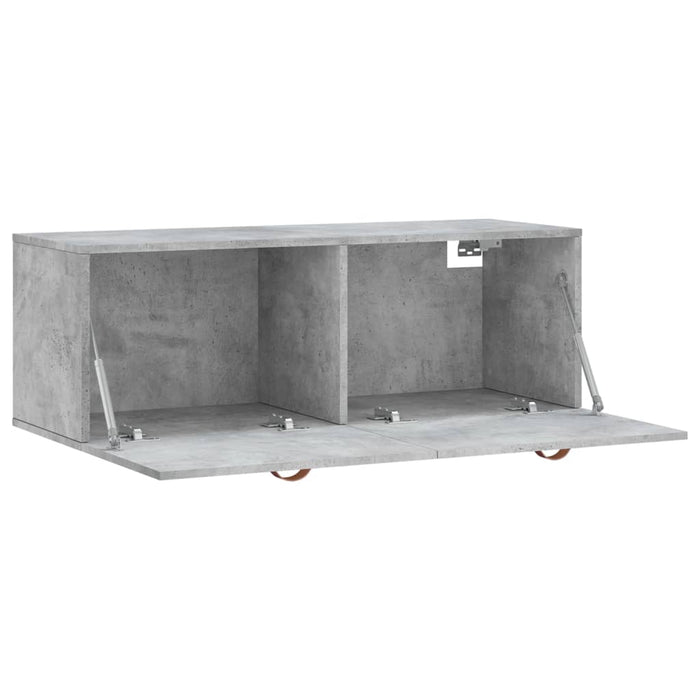 Dulap de perete, gri beton, 100x36,5x35 cm, lemn prelucrat - WALTI WALTI