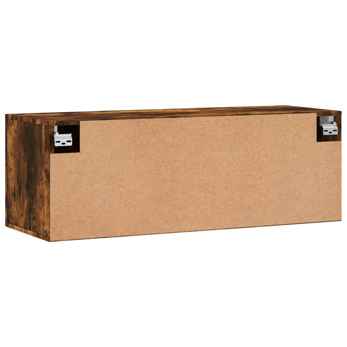 Dulap de perete, stejar fumuriu, 100x36,5x35 cm, lemn prelucrat - WALTI WALTI