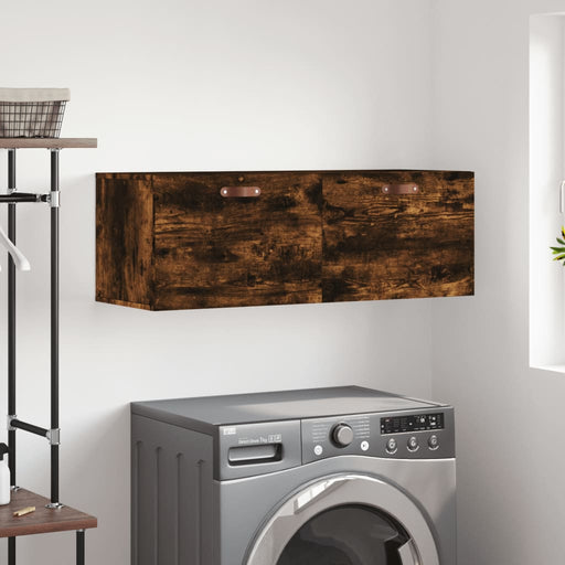 Dulap de perete, stejar fumuriu, 100x36,5x35 cm, lemn prelucrat - WALTI WALTI