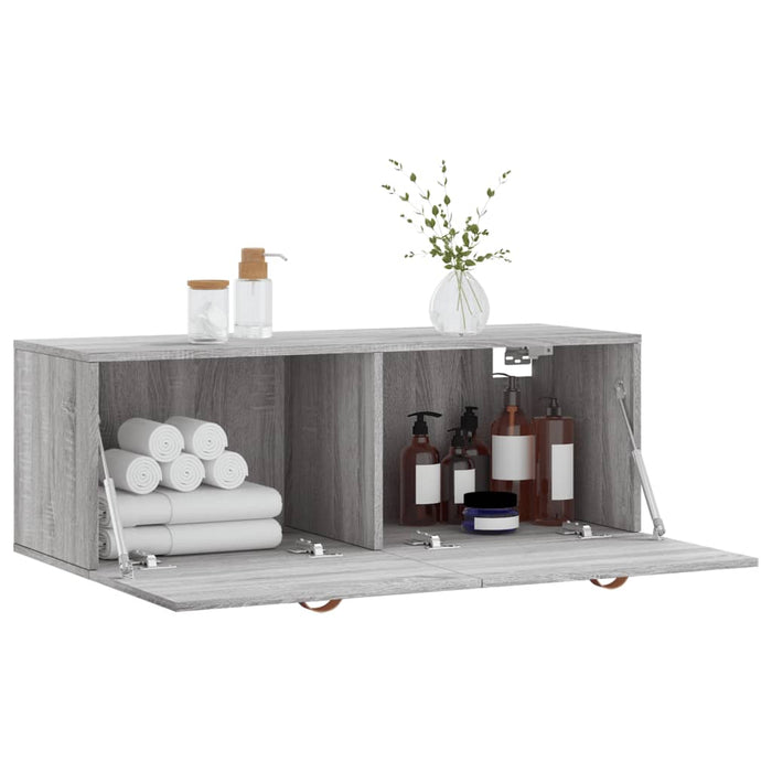 Dulap de perete, gri sonoma, 100x36,5x35 cm, lemn prelucrat - WALTI WALTI