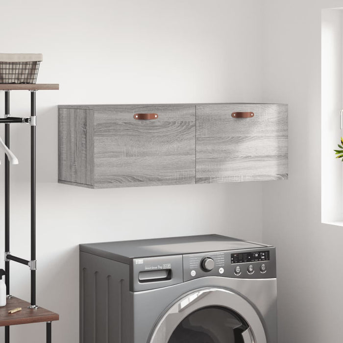 Dulap de perete, gri sonoma, 100x36,5x35 cm, lemn prelucrat - WALTI WALTI