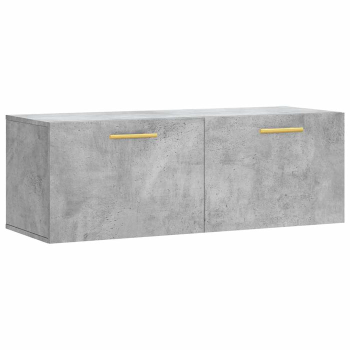 Dulap de perete, gri beton, 100x36,5x35 cm, lemn prelucrat - WALTI WALTI