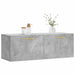 Dulap de perete, gri beton, 100x36,5x35 cm, lemn prelucrat - WALTI WALTI