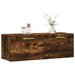 Dulap de perete, stejar fumuriu, 100x36,5x35 cm, lemn prelucrat - WALTI WALTI