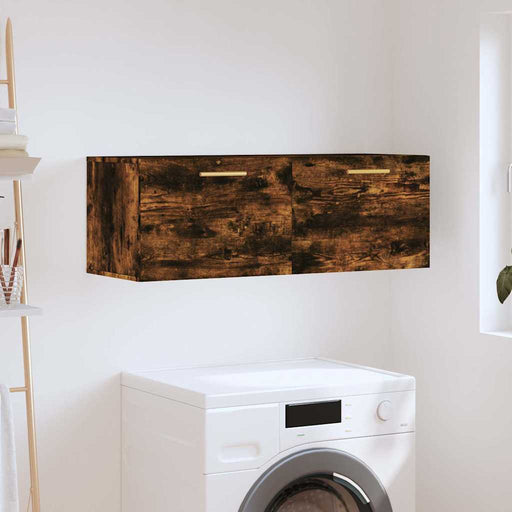 Dulap de perete, stejar fumuriu, 100x36,5x35 cm, lemn prelucrat - WALTI WALTI