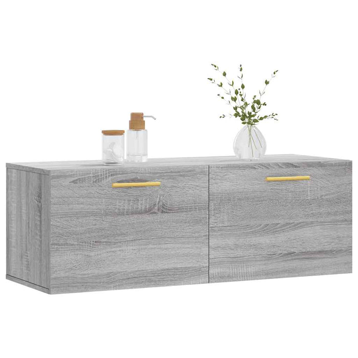 Dulap de perete, gri sonoma, 100x36,5x35 cm, lemn prelucrat - WALTI WALTI
