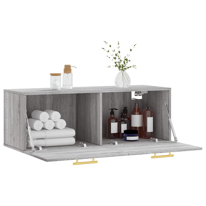 Dulap de perete, gri sonoma, 100x36,5x35 cm, lemn prelucrat - WALTI WALTI