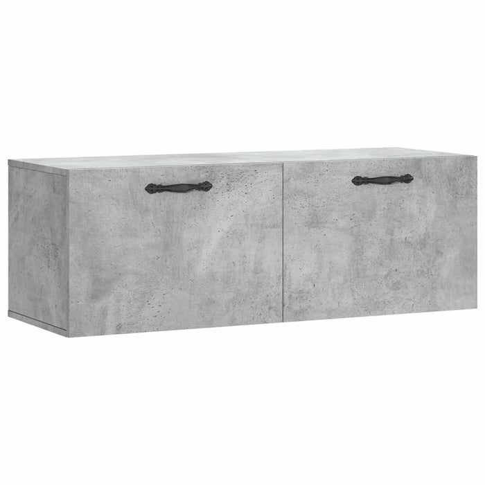 Dulap de perete, gri beton, 100x36,5x35 cm, lemn prelucrat - WALTI WALTI