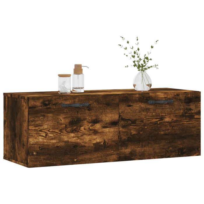Dulap de perete, stejar fumuriu, 100x36,5x35 cm, lemn prelucrat - WALTI WALTI