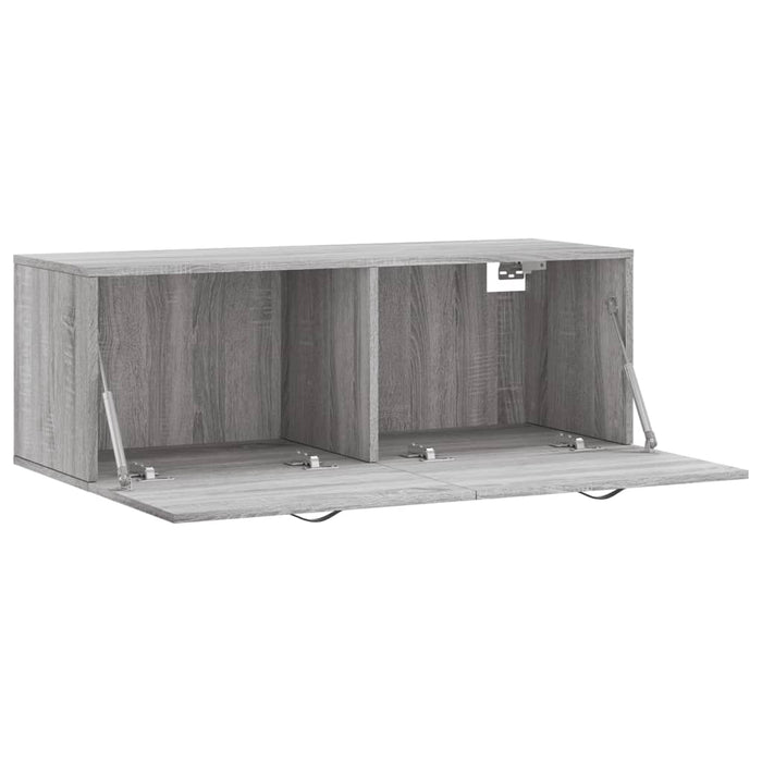 Dulap de perete, gri sonoma, 100x36,5x35 cm, lemn prelucrat - WALTI WALTI