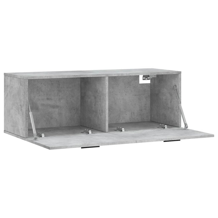 Dulap de perete, gri beton, 100x36,5x35 cm, lemn prelucrat - WALTI WALTI