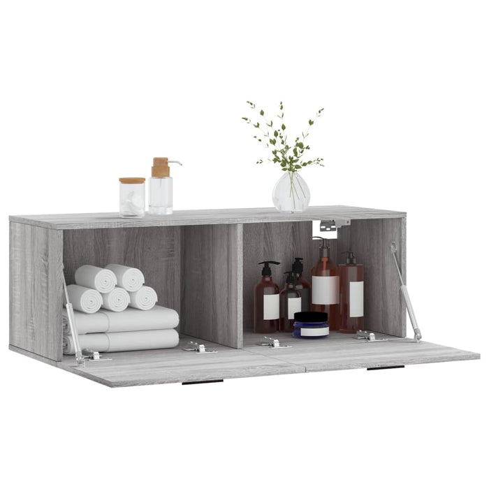 Dulap de perete, gri sonoma, 100x36,5x35 cm, lemn prelucrat - WALTI WALTI