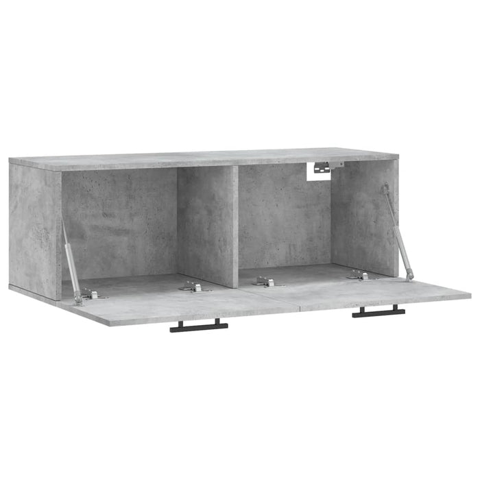 Dulap de perete, gri beton, 100x36,5x35 cm, lemn prelucrat - WALTI WALTI