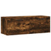 Dulap de perete, stejar fumuriu, 100x36,5x35 cm, lemn prelucrat - WALTI WALTI
