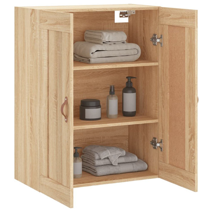 Dulap TV pe perete stejar sonoma, 69,5x34x90 cm, lemn prelucrat - WALTI WALTI