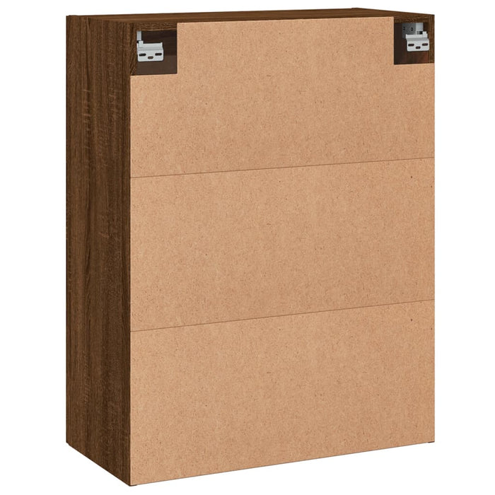 Dulap pe perete, stejar maro, 69,5x34x90 cm, lemn prelucrat WALTI